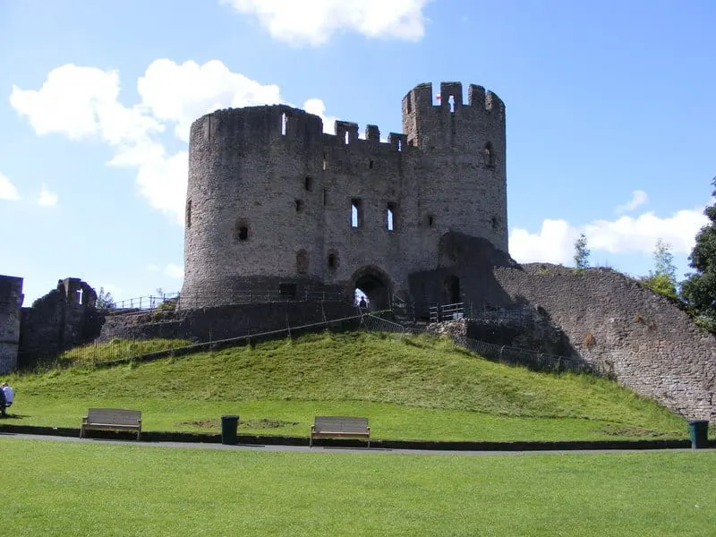 Photo of Dudley Castle, a ruined castle near Wolverhampton, the West Midlands, central England.