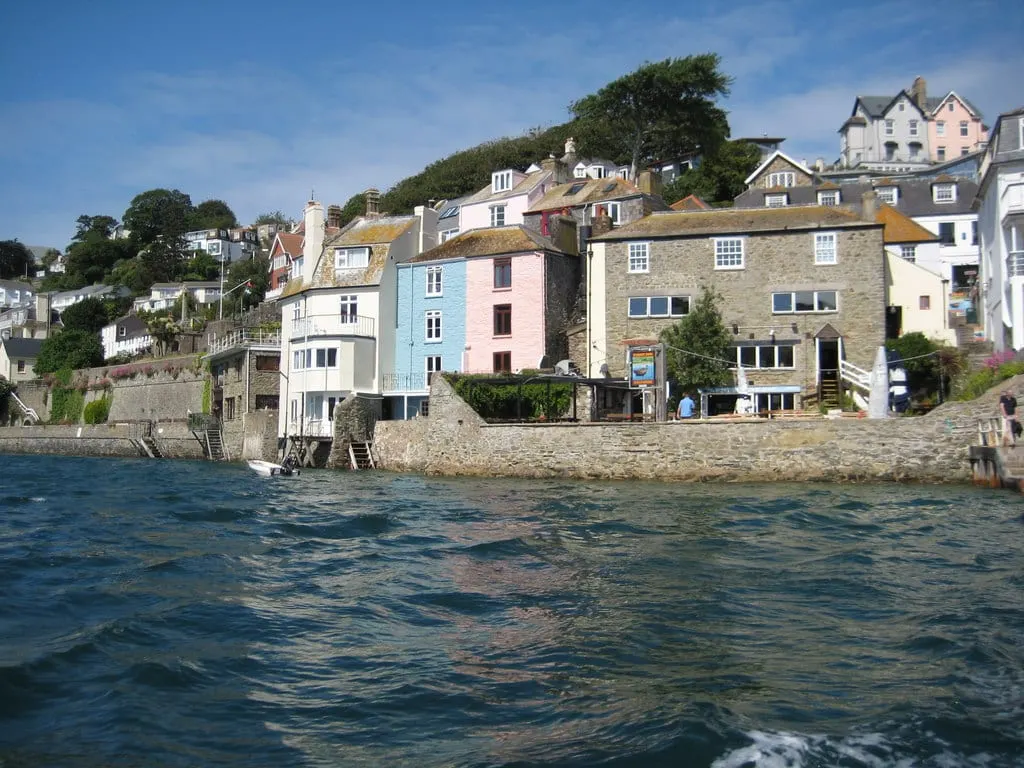 Photo of Salcombe, a village in Devon, south west England.