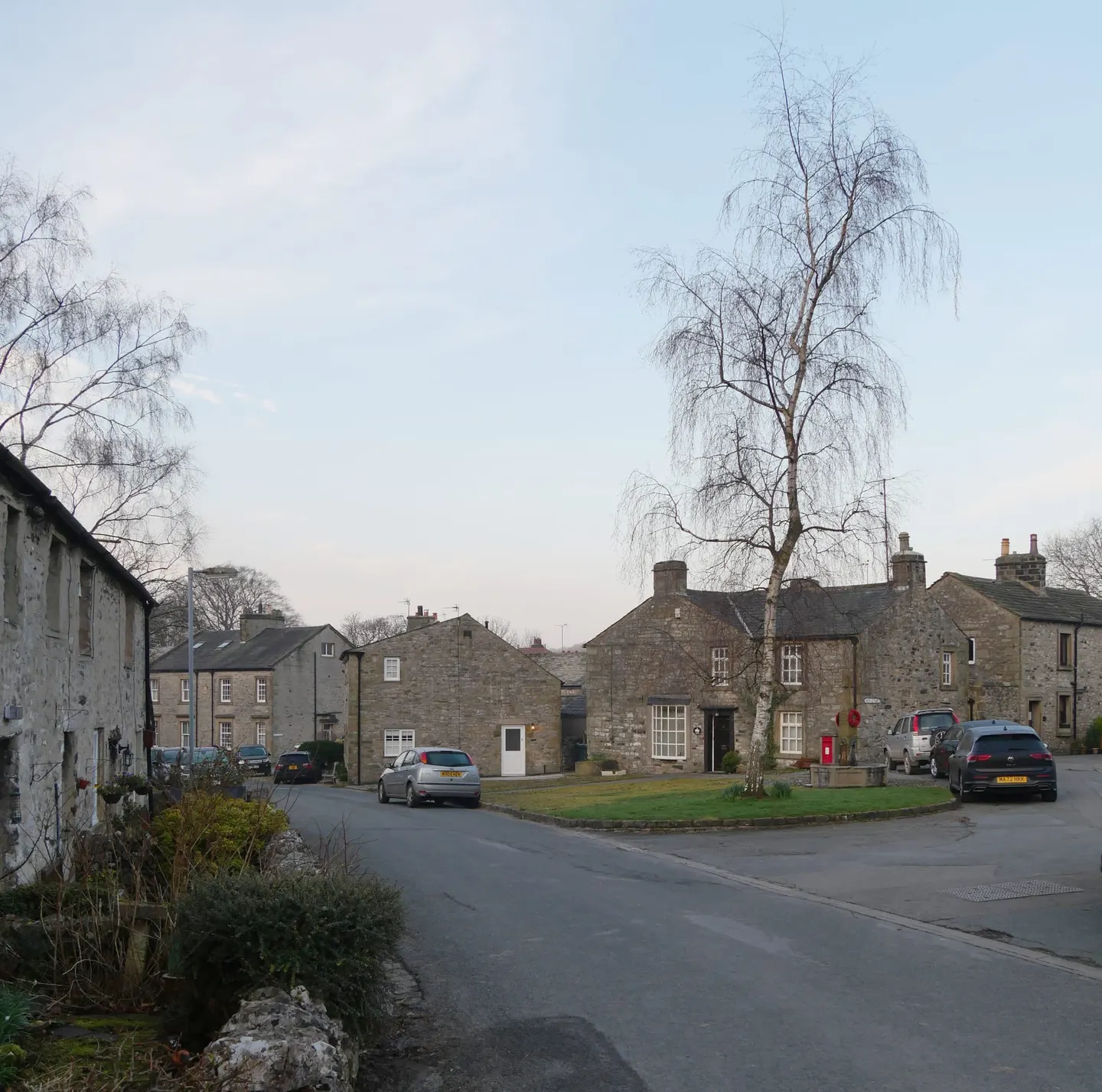 Photo of Langcliffe, a village in the Yorkshire Dales, North Yorkshire, northern England.