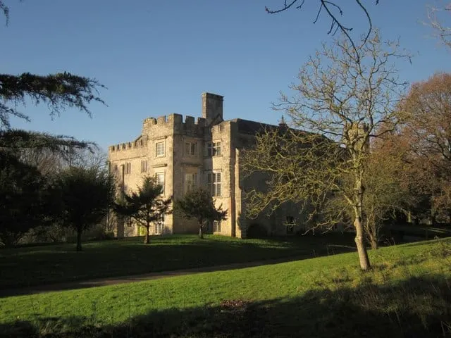 Photo of Shute Barton, a house & garden near Beer, Devon, south west England.