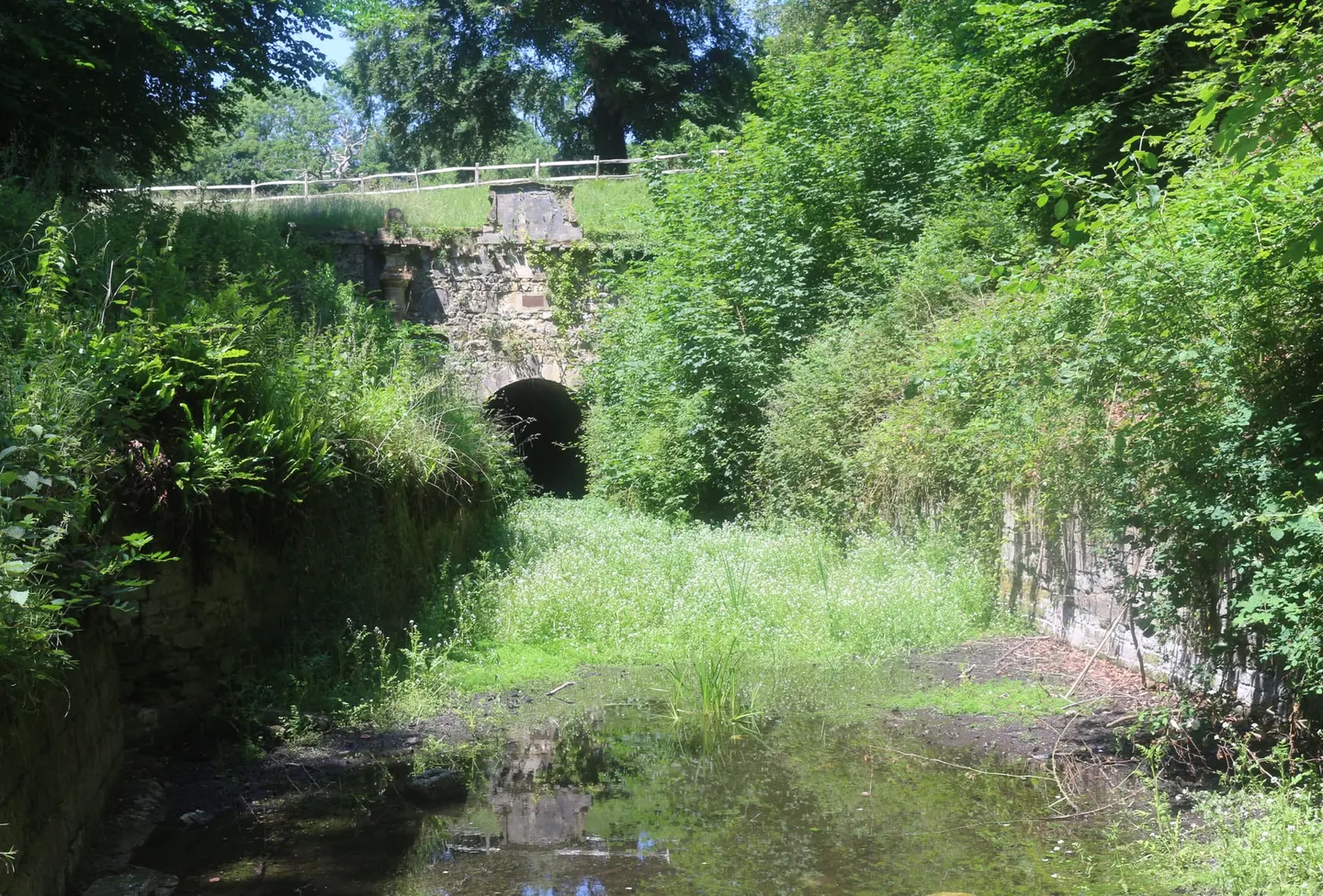 Photo of Sapperton Tunnel, a landmark in the Cotswolds, Gloucestershire, south west England.