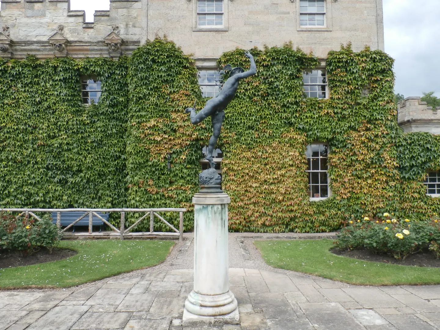 Photo of Floors Castle Gardens, a garden near Kelso, the Scottish Borders, southern Scotland.