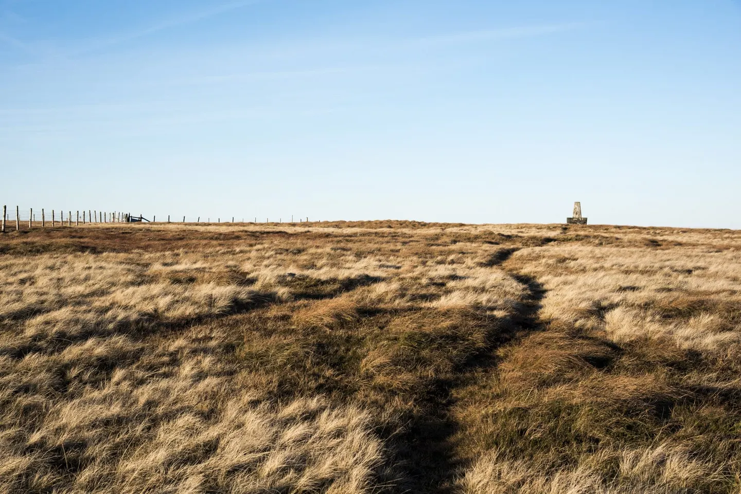 Photo: Burnhope Seat - Trig Point, a 747m hill near Nenthead in the North Pennines, County Durham, north east England.