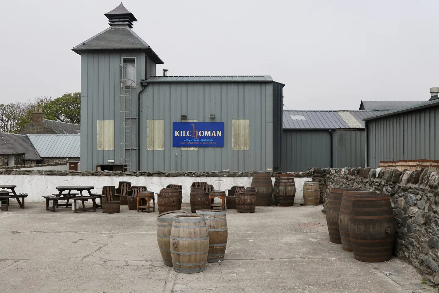 Photo of Kilchoman Distillery, a distillery near Bruichladdich, Argyll and Bute, the Scottish Highlands and Islands.