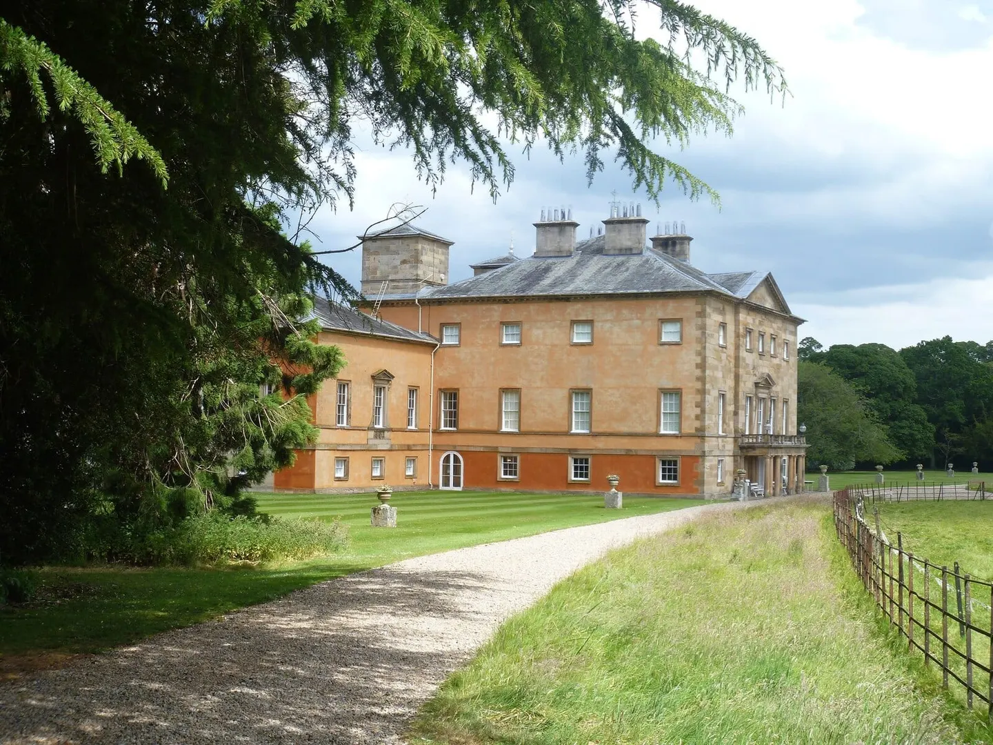 Photo of Rokeby Park, a Grade II* registered house & garden near Whorlton, County Durham, north east England.