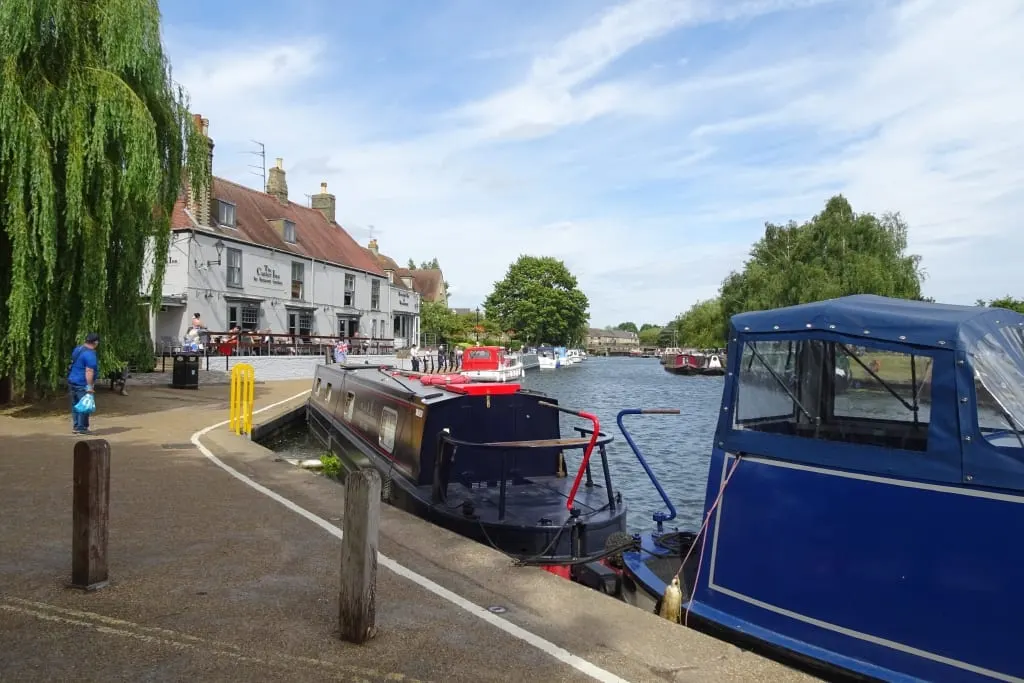 Photo of The Cutter Inn, a pub near Ely, Cambridgeshire, eastern England.
