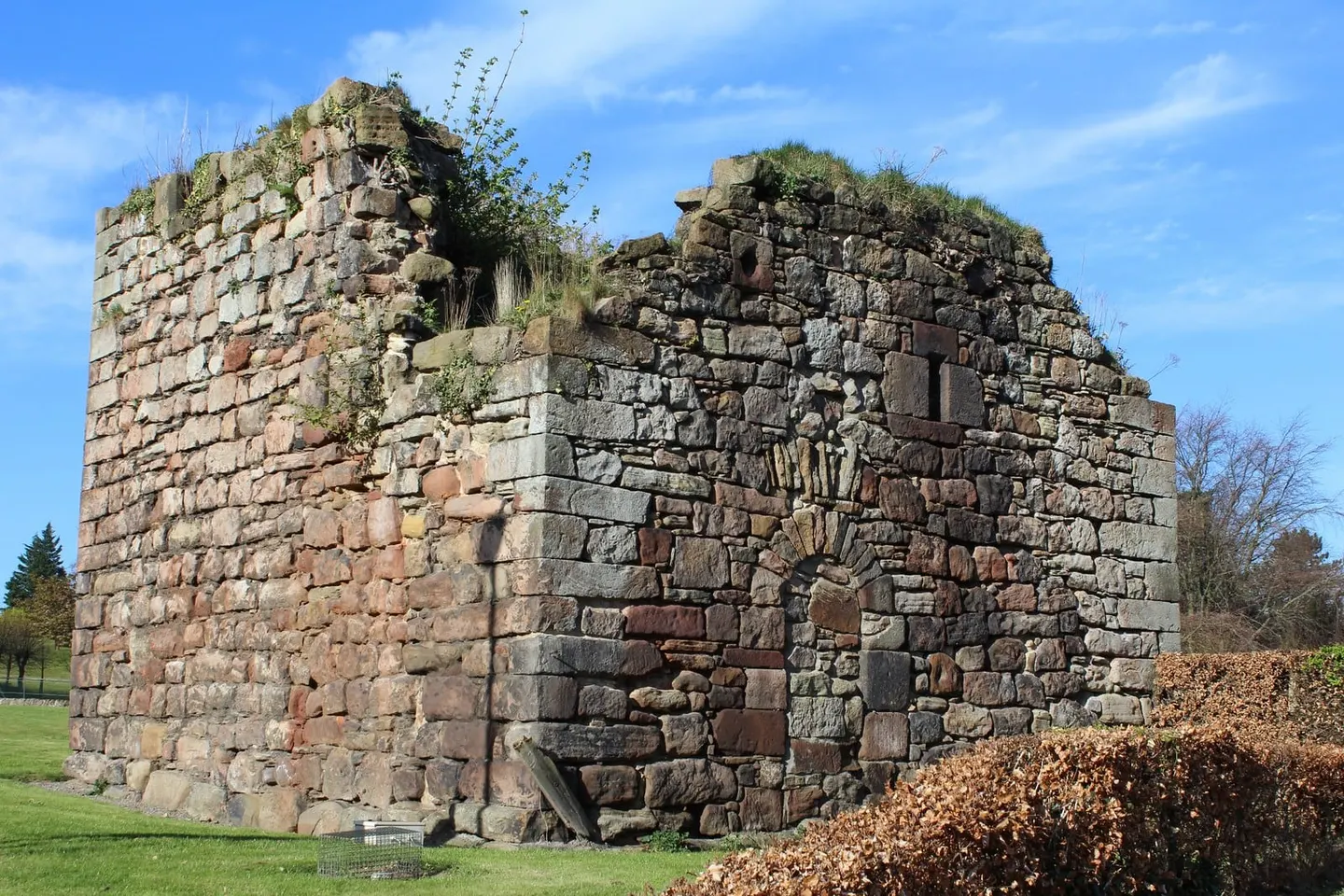 Photo of Craiglockhart Castle, a ruined castle near Swanston, Edinburgh, central Scotland.