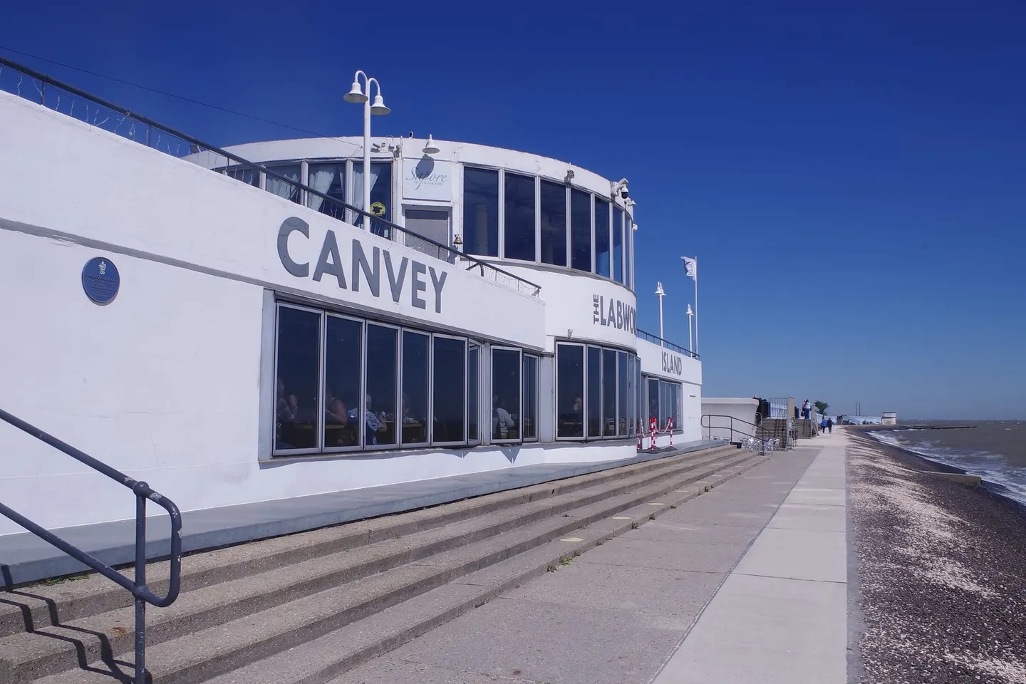 Photo of Canvey Island Foreshore, a swimming spot near Leigh-on-Sea, Essex, eastern England.
