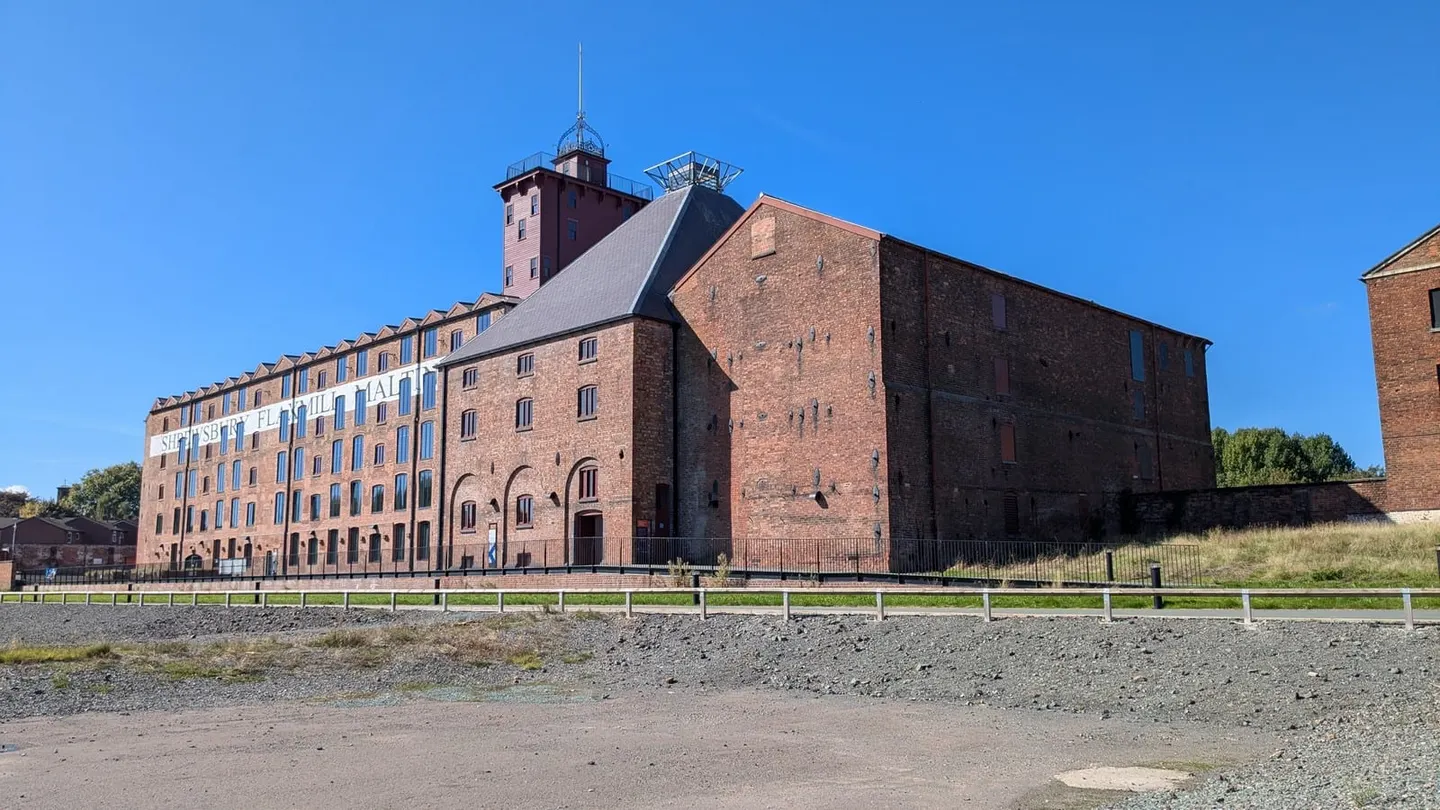Photo of Shrewsbury Flaxmill Maltings, a visitor attraction in Shropshire, central England.