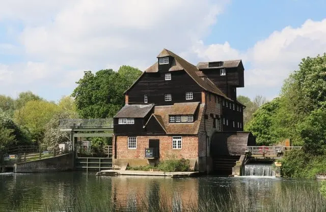 Photo of Houghton Mill, a watermill near Houghton (Houghton), Cambridgeshire, eastern England.