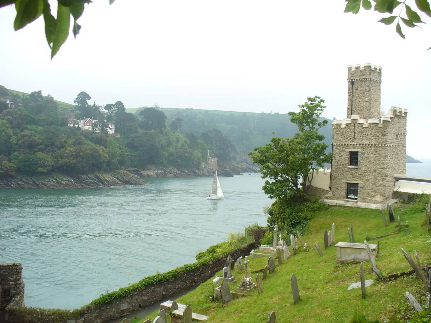 Photo of Dartmouth Castle, a ruined castle in Devon, south west England.