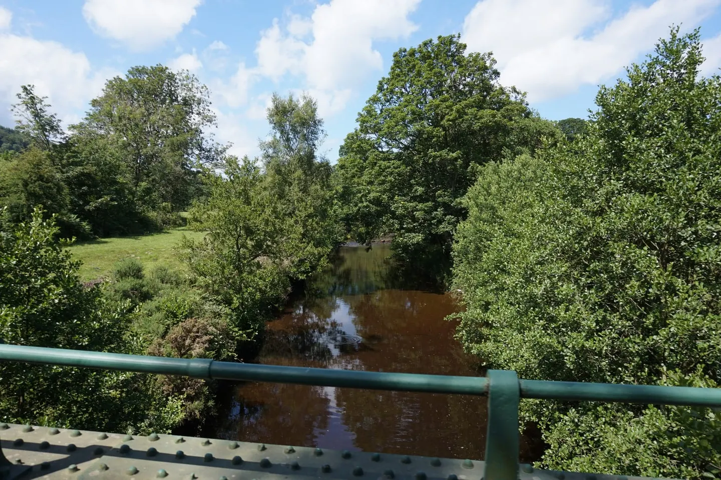 Photo of the River Derwent, a 72-mile river running from North York Moors to River Ouse at Barmby, northern England.