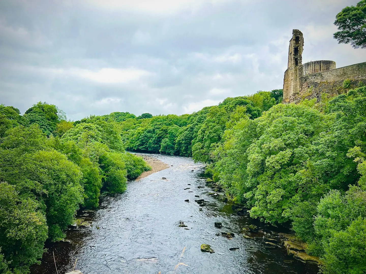 Photo of Barnard Castle, a ruined castle near Cotherstone, County Durham, north east England.