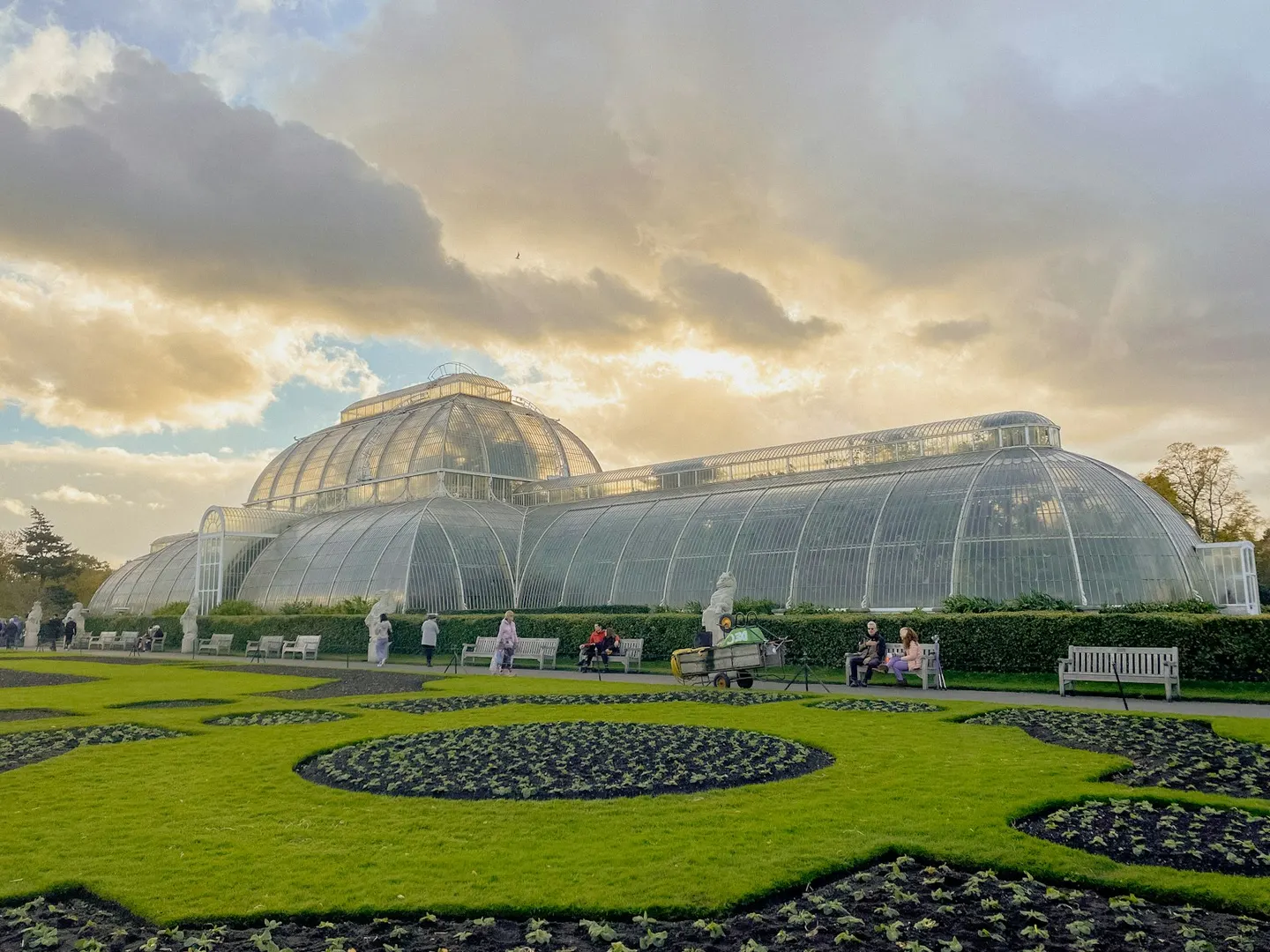 Photo of Kew Gardens, a Grade I registered house & garden near Richmond NLL, London, England.