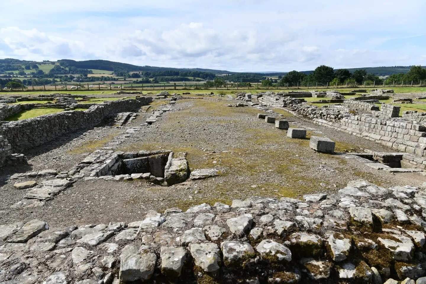 Photo of Corbridge Roman Town, a Roman town in Northumberland, north east England.