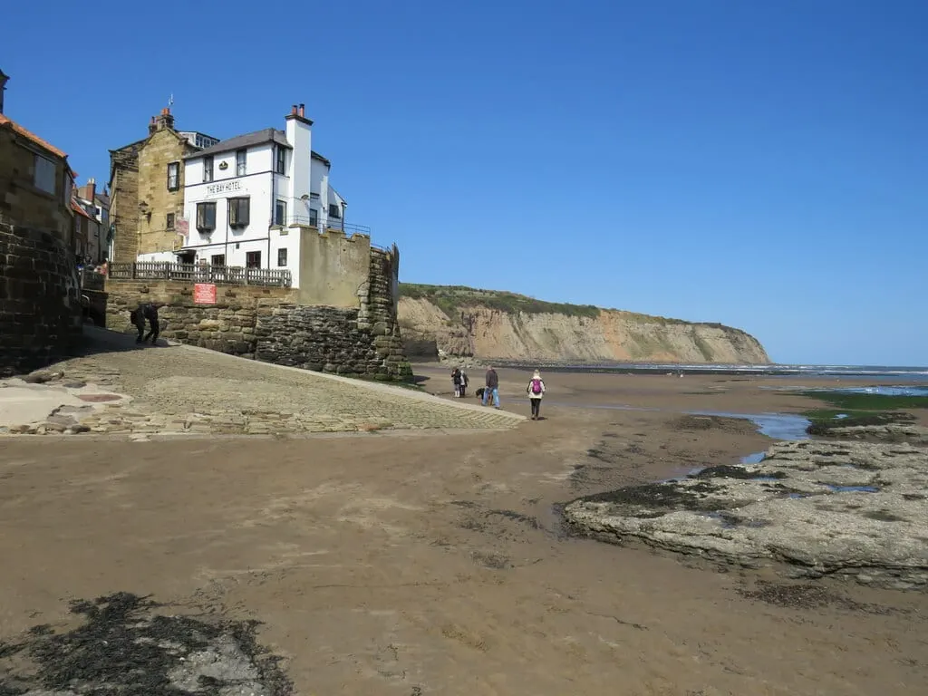 Photo of Robin Hoods Bay, a swimming spot near Robin Hood's Bay in the North York Moors, North Yorkshire, northern England.