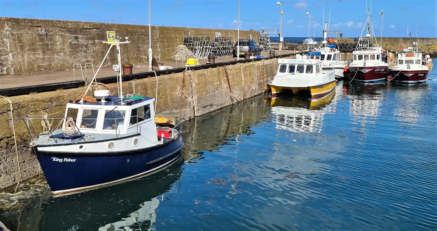 Photo of St Abbs, a village in the Scottish Borders, southern Scotland.