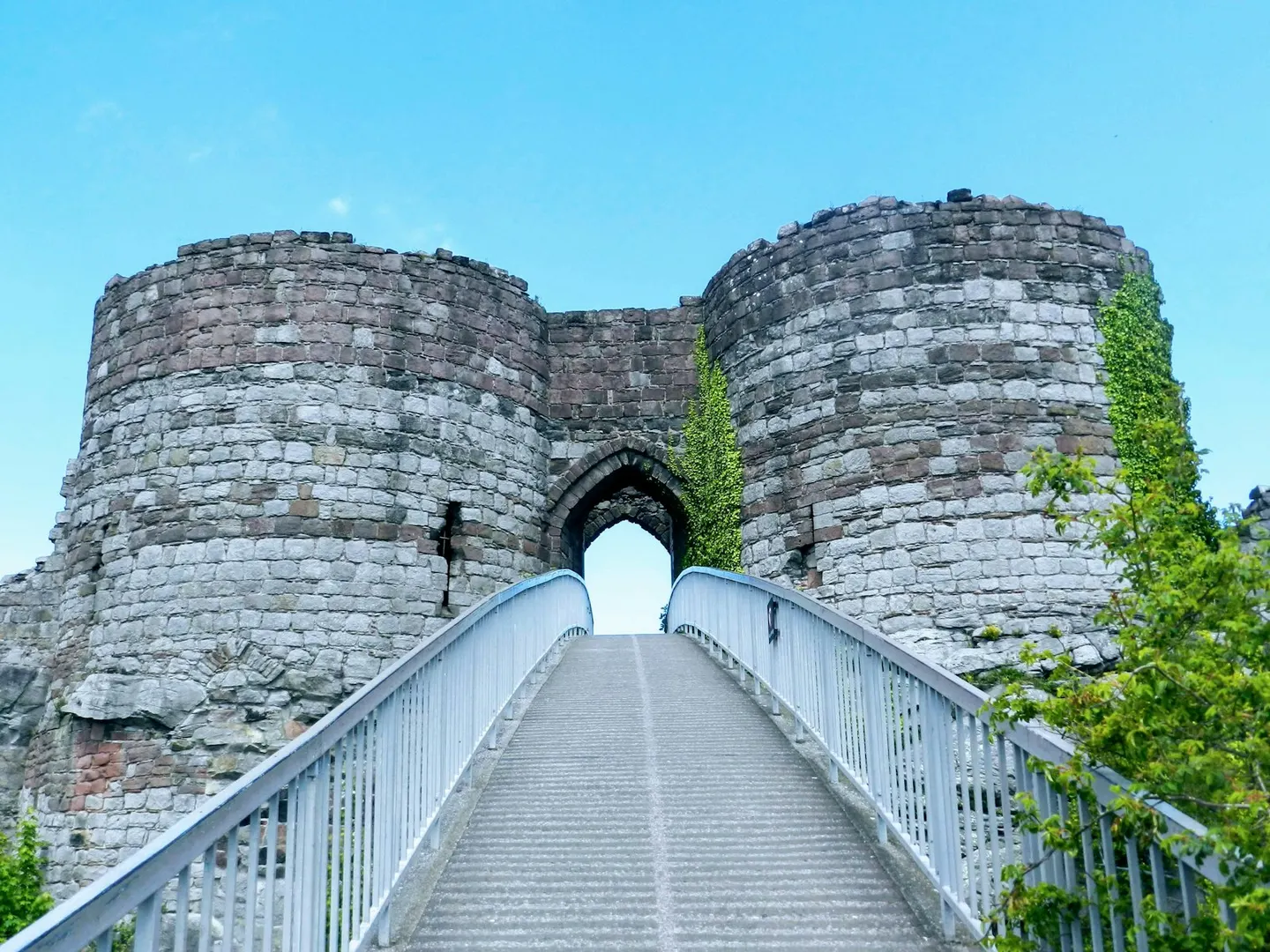 Photo of Beeston Castle, a ruined castle near Peckforton, Cheshire, north west England.