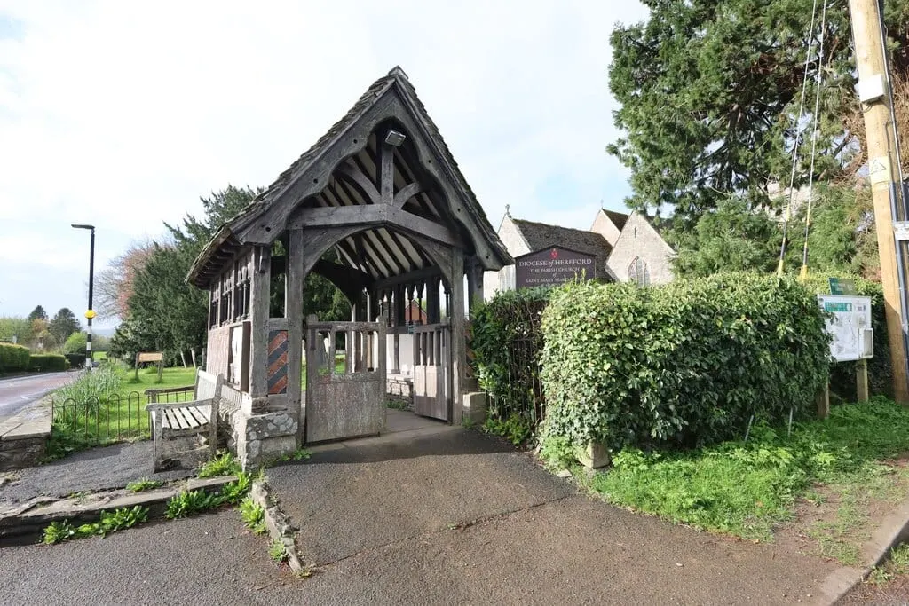 Photo of Eardisley, a village in Herefordshire, central England.