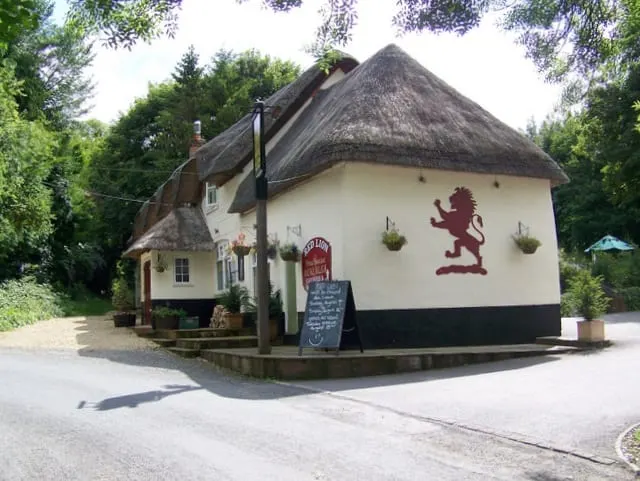 Photo of Red Lion Freehouse, a pub near East Chisenbury, Wiltshire, south west England.