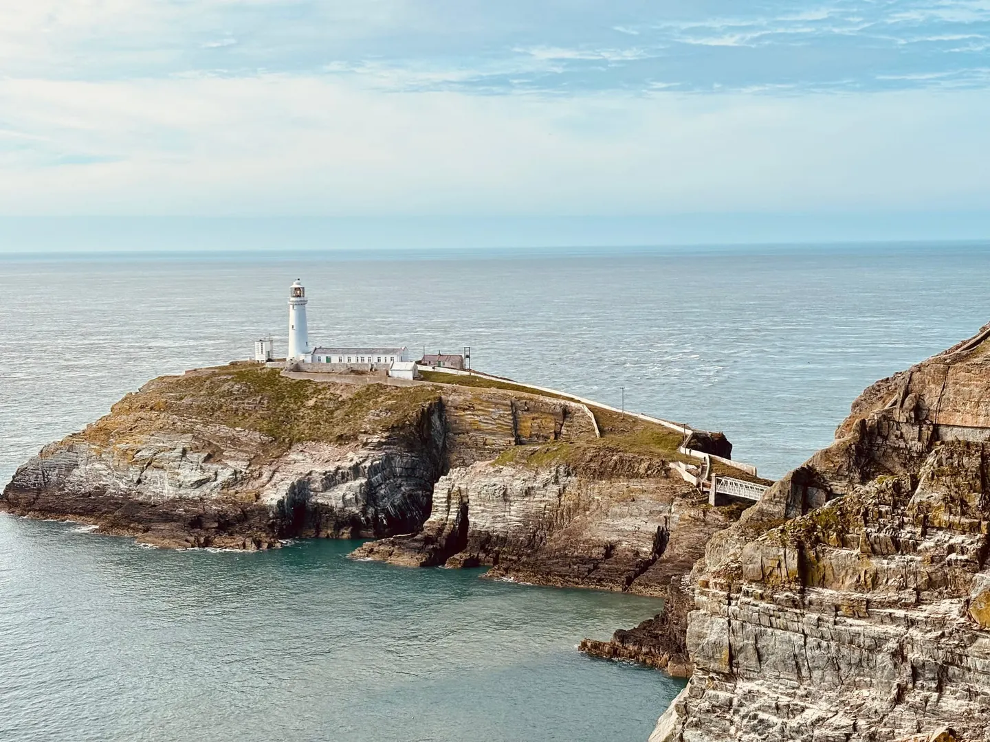 Photo of South Stack Cliffs, a nature reserve near Holyhead, Anglesey, north Wales.