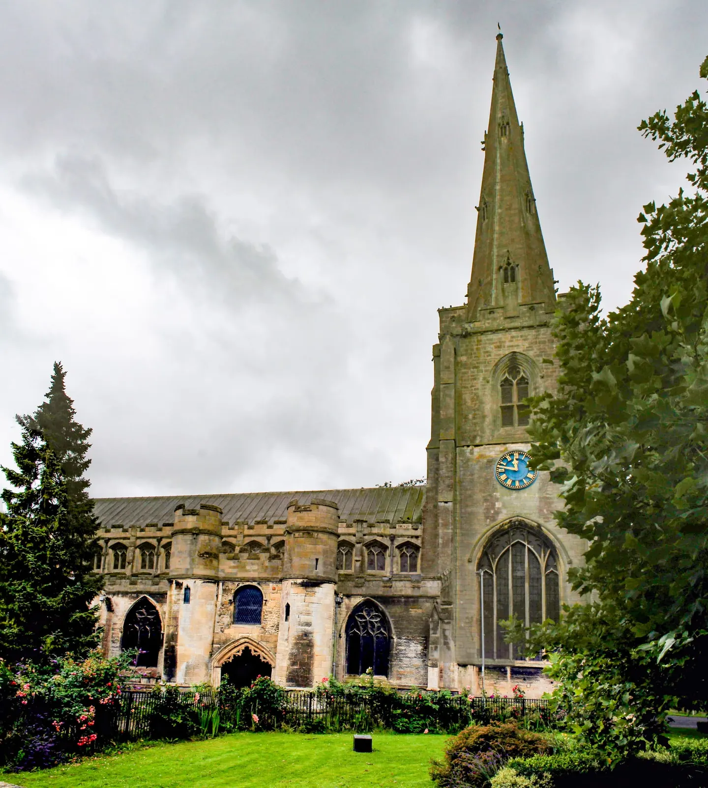 Photo of All Saints Church, Holbeach, a church in Lincolnshire, central England.