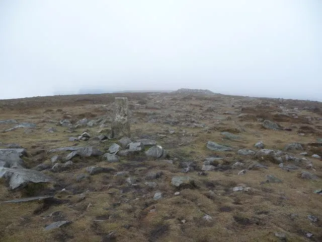 Photo: Pen Cerrig-calch, a 702m hill near Crickhowell in Bannau Brycheiniog, the Powys, mid Wales.