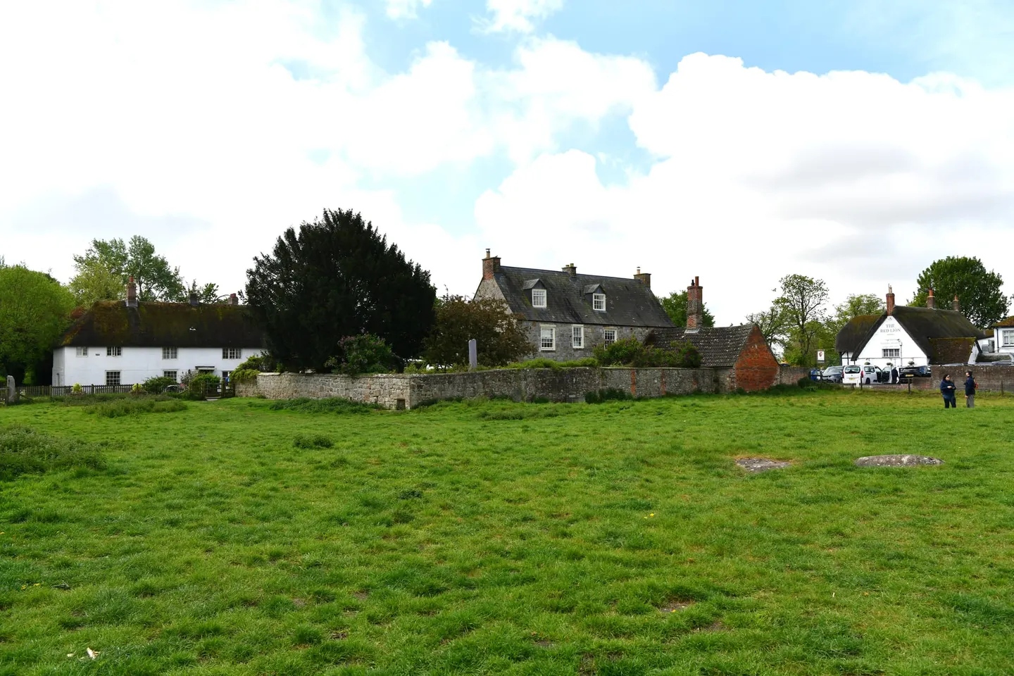 Photo of Avebury, a village in the North Wessex Downs, Wiltshire, south west England.