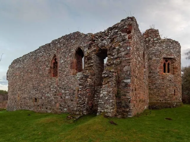 Photo of Rait Castle, a ruined castle near Nairn, Highland, the Scottish Highlands and Islands.