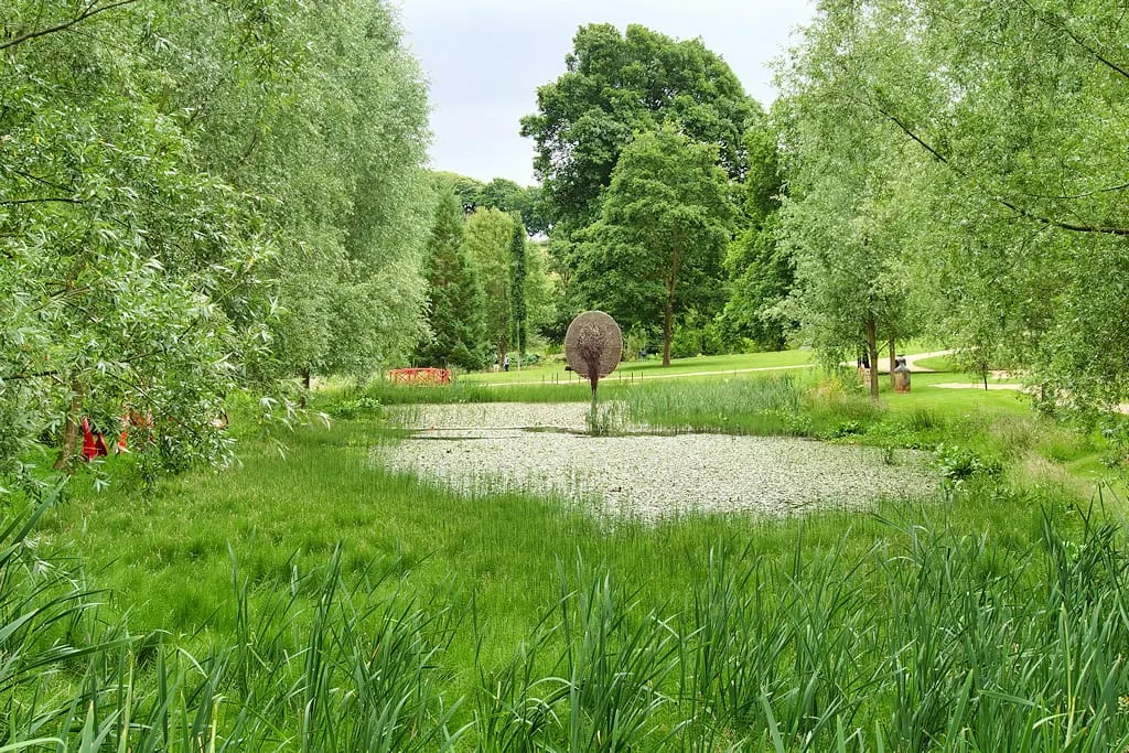 Photo of The Himalayan Garden & Sculpture Park, a garden near Grewelthorpe in Nidderdale, North Yorkshire, northern England.