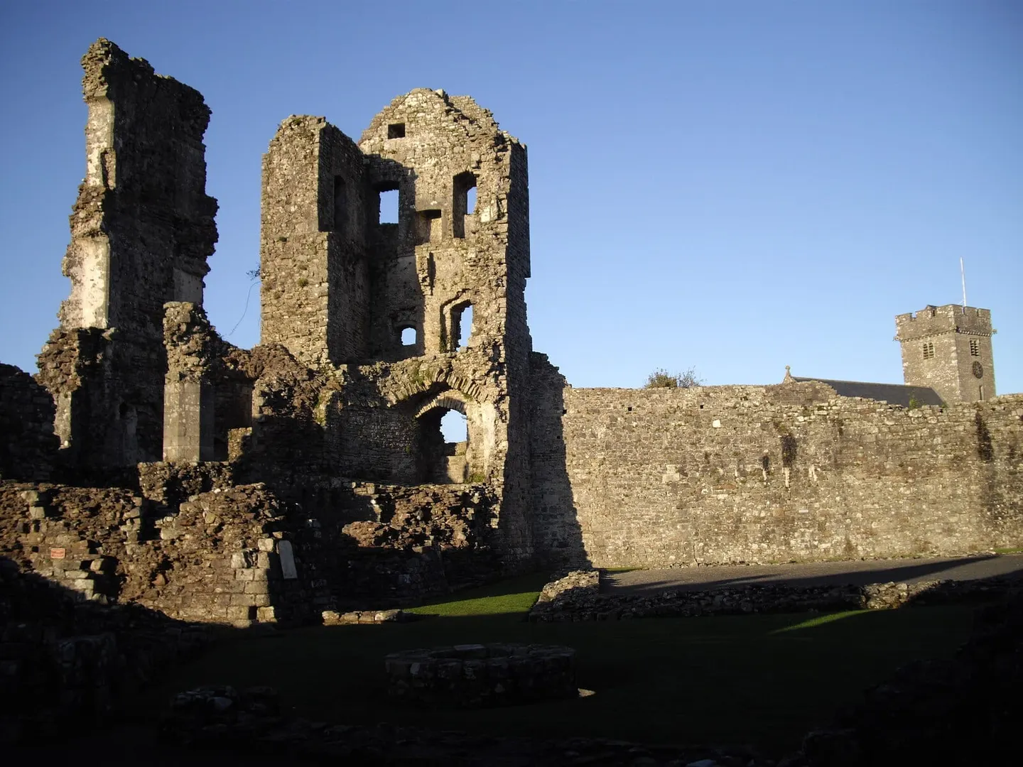 Photo of Castell Coety, a ruined castle near Merthyr Mawr, Bridgend, south east Wales.