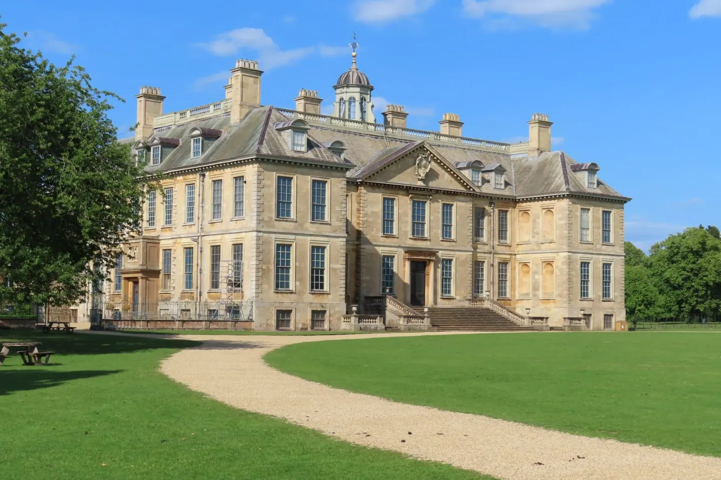 Photo of Belton House, a Grade I registered house & garden near Fulbeck, Lincolnshire, central England.