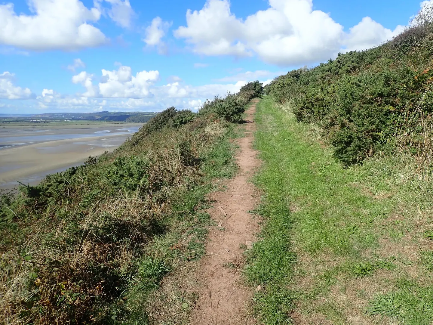 Photo of the coast at Wharley Point, Carmarthenshire, south west Wales.