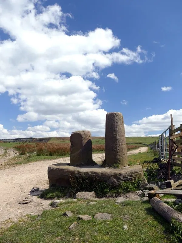 Photo: Robin Hood's Picking Rods, a 327m hill near Marple, Derbyshire, central England.