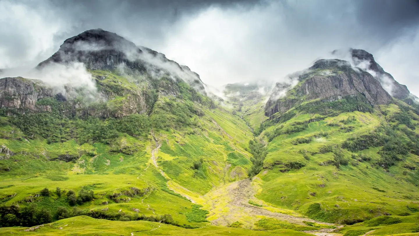 Photo of Ben Nevis and Glen Coe, a National Scenic Area in Scotland.