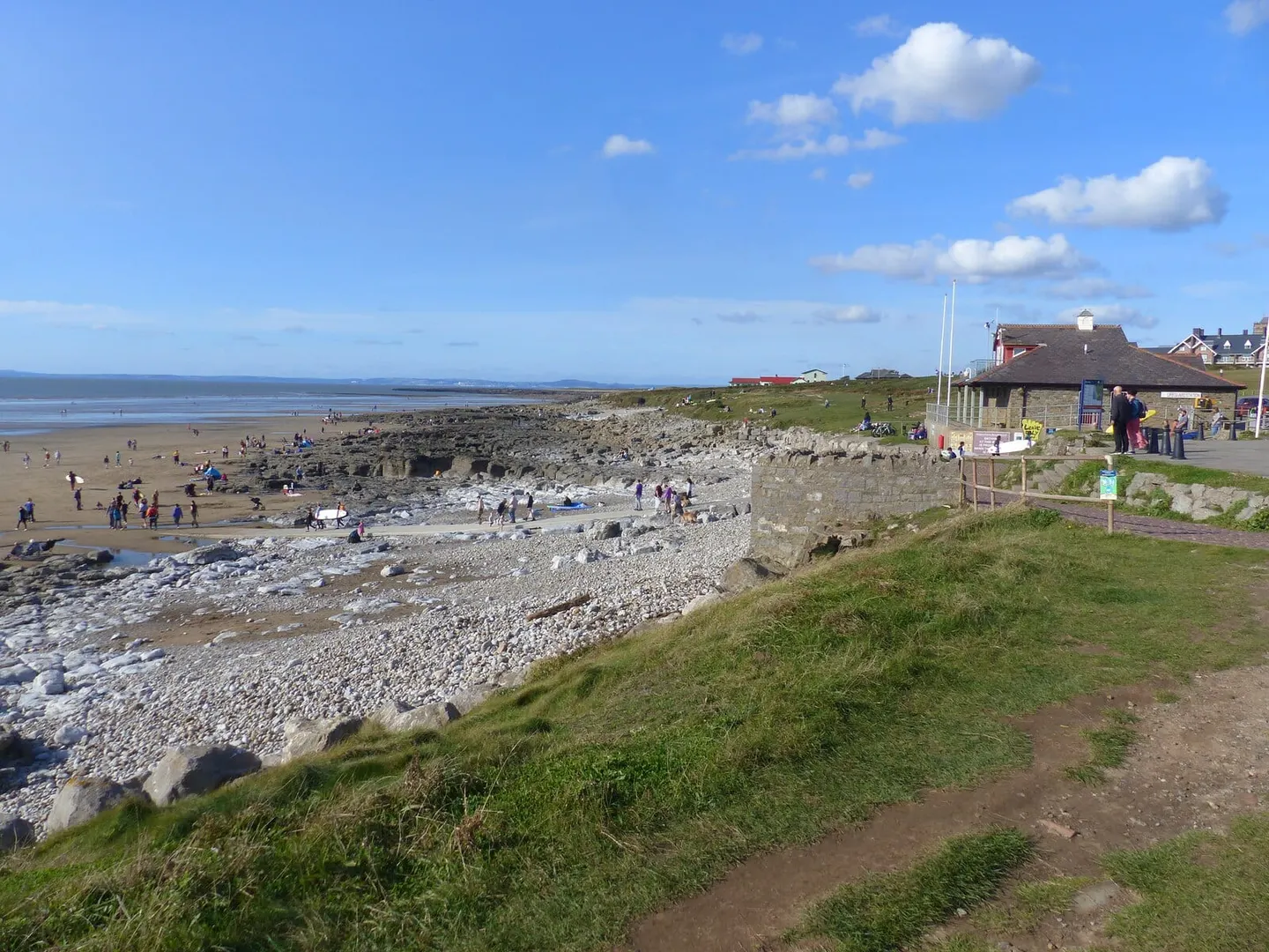 Photo of Rest Bay, a beach near Ogmore-by-Sea, Bridgend, south east Wales.