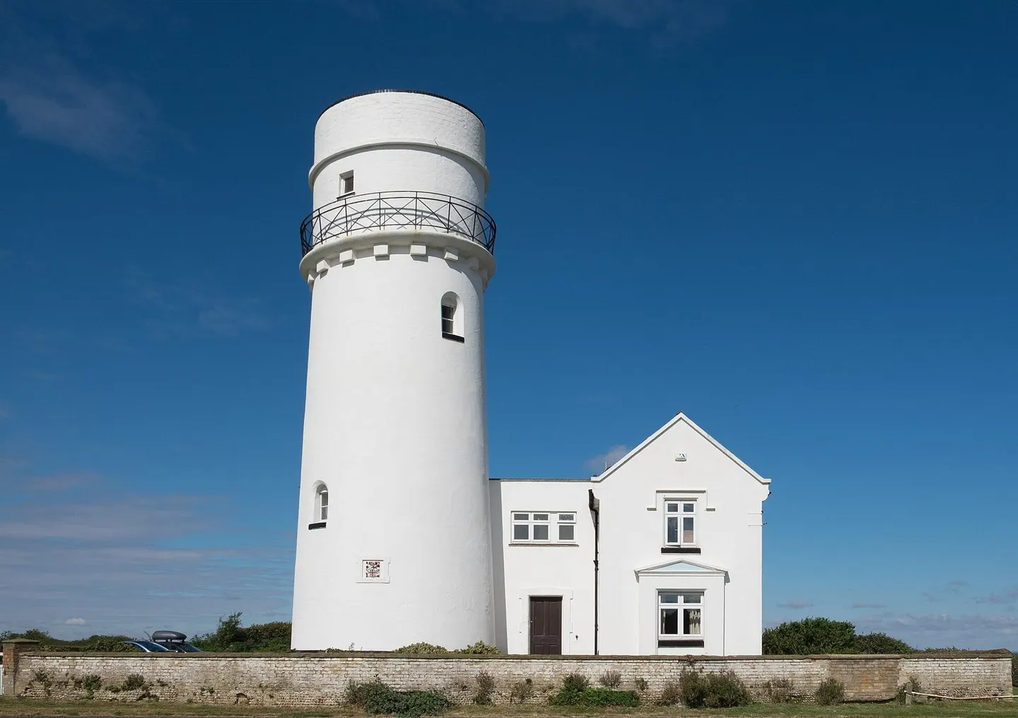 Photo of Hunstanton, a village in Norfolk, eastern England.