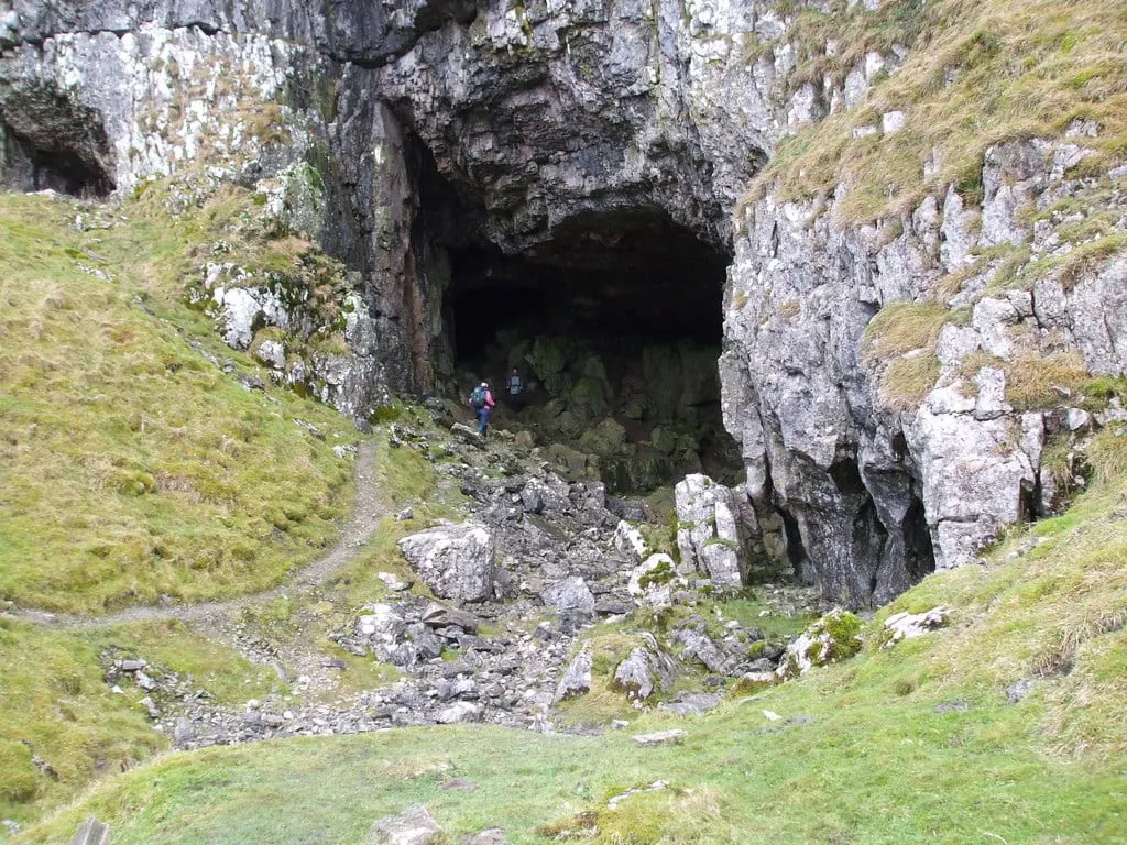 Photo of Langcliffe Scars and Victoria Cave, a Site of Special Scientific Interest in North Yorkshire, northern England.