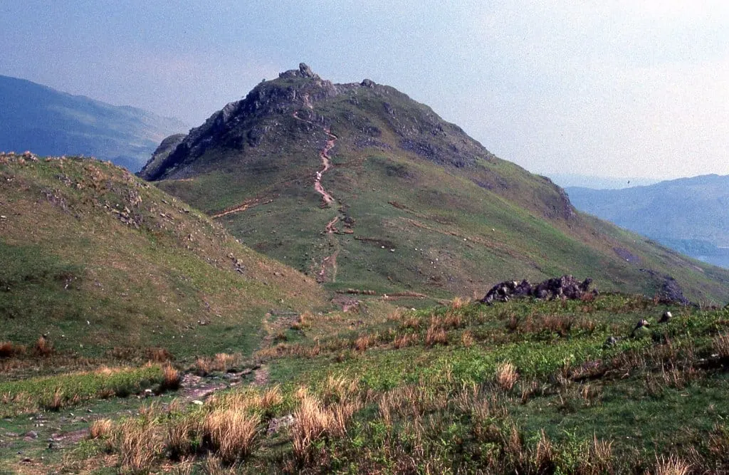Photo: Helm Crag, a 405m Lake District fell near Grasmere, Cumbria, north west England.