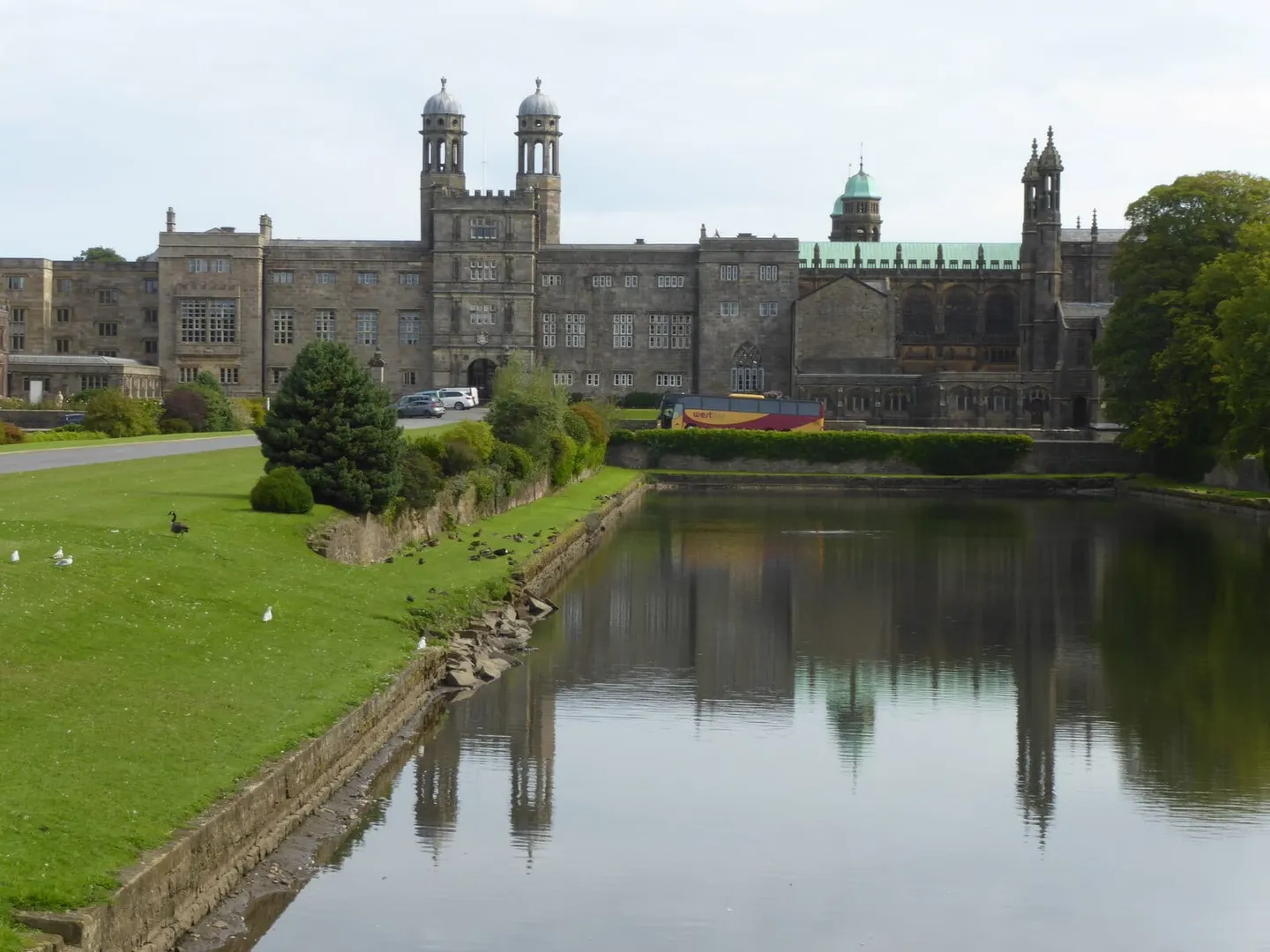 Photo of Stonyhurst College, a Grade II* registered house & garden near Hurst Green, Lancashire, north west England.