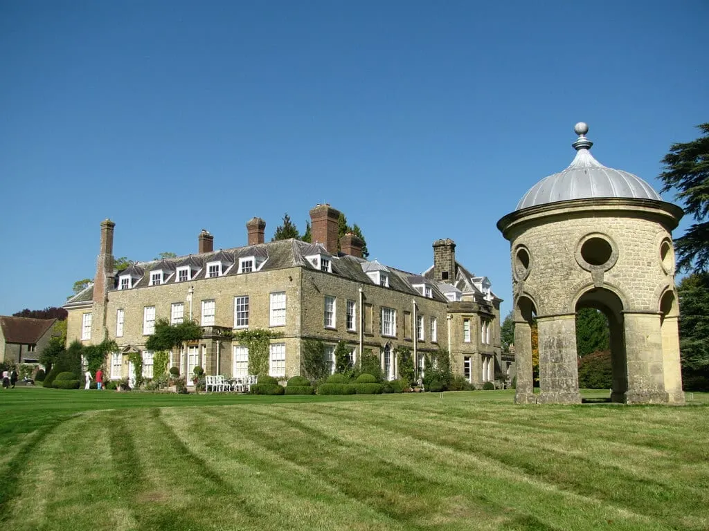 Photo of Woolbeding Gardens, a house & garden near Midhurst in the South Downs, West Sussex, south east England.