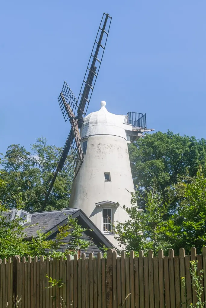 Photo of Ewhurst Windmill, a windmill in Surrey, south east England.