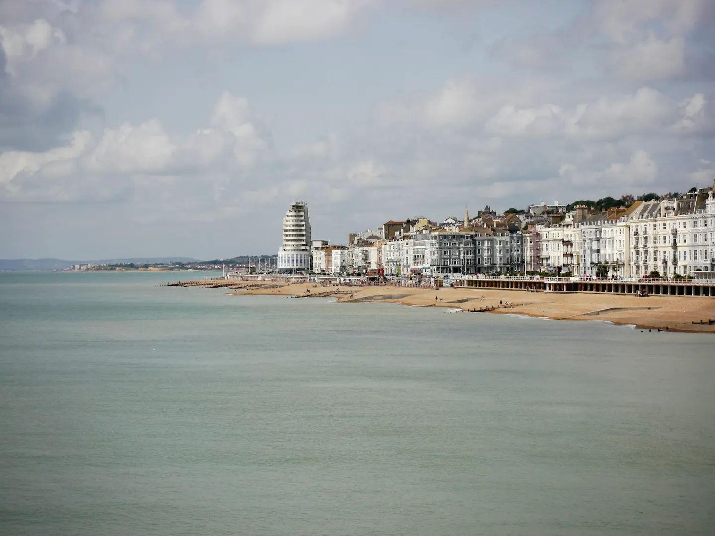 Photo of St Leonards, a swimming spot near Hastings, East Sussex, south east England.