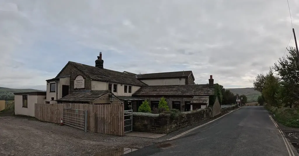 Photo of Shepherd's Rest Inn, a pub near Todmorden, West Yorkshire, northern England.