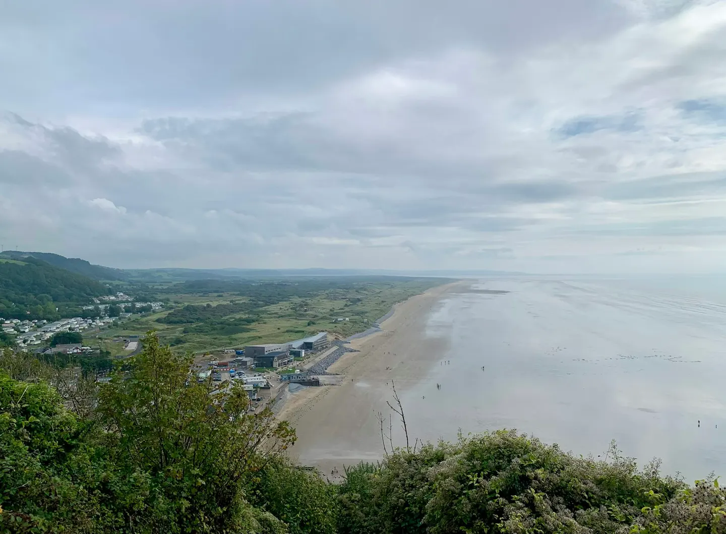 Photo of Pendine Sands, a beach near Laugharne, Carmarthenshire, south west Wales.