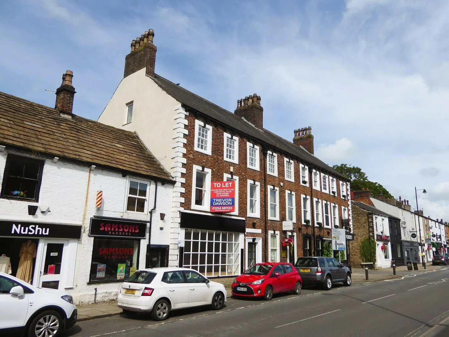Photo of Whalley, a village in Lancashire, north west England.