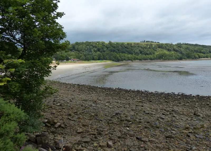 Photo of Silver Sands, Aberdour, a beach in Fife, central Scotland.