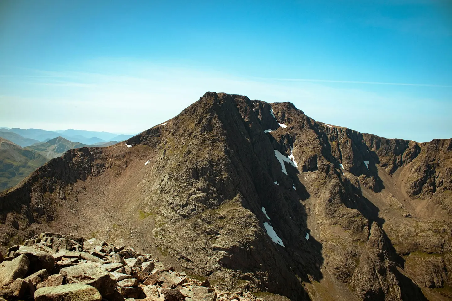 Photo: Ben Nevis, a 1,345m Munro near Fort William in Ben Nevis and Glen Coe, Highland, the Scottish Highlands and Islands.