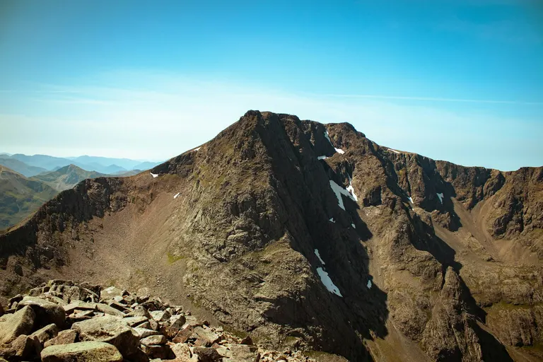 Photo: Ben Nevis, a 1,345m Munro near Fort William in Ben Nevis and Glen Coe, Highland, the Scottish Highlands and Islands.