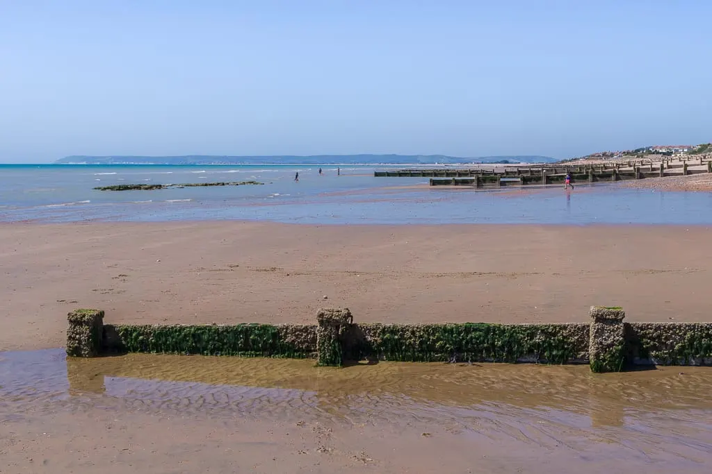 Photo of Bexhill, a swimming spot near Hastings, East Sussex, south east England.